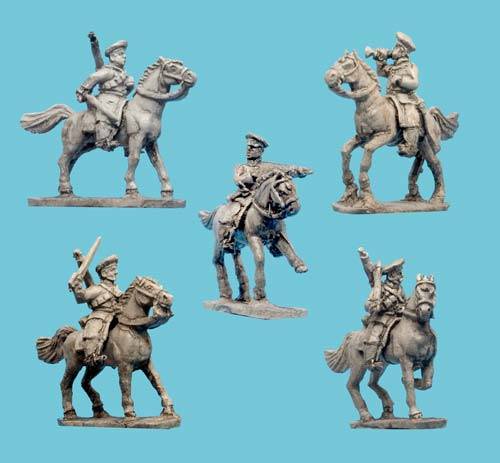 Russian Cossacks with Command